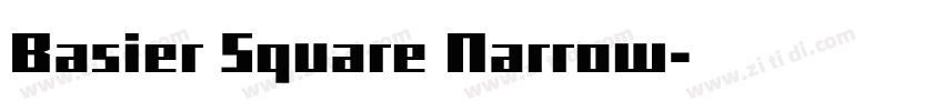 Basier Square Narrow字体转换